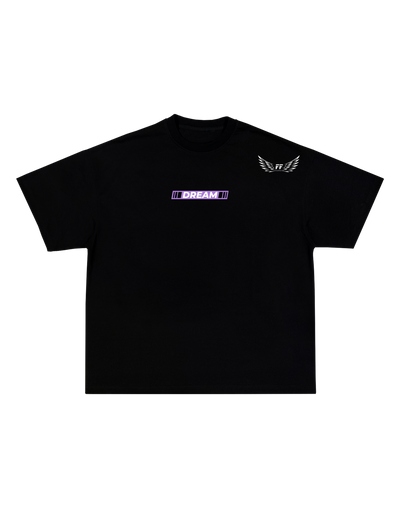 OVERSIZE тениска DREAM с китайски надпис и стилен дизайн